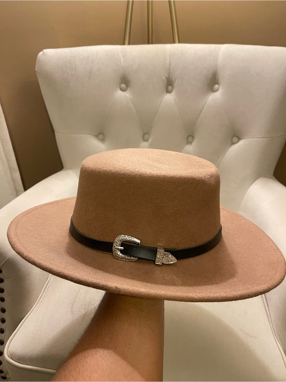 100% Wool Wide-Brim Fedora Hat by Scoop